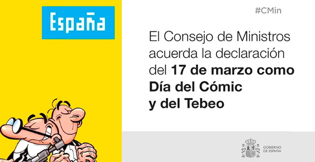 El 17 de marzo declarado Día del Cómic y del Tebeo